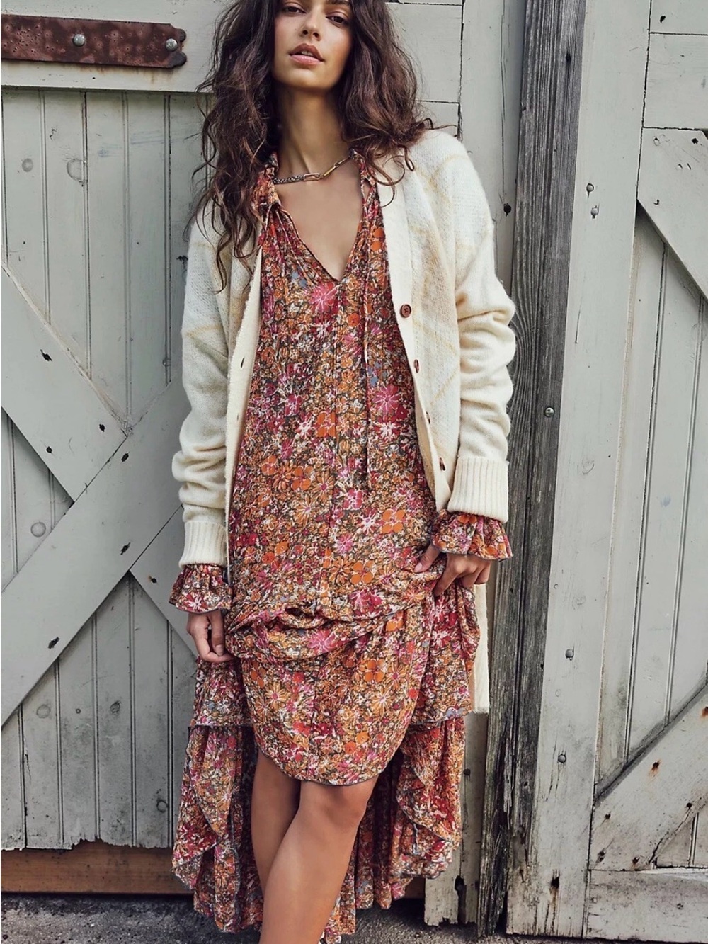 Jen's Pirate Booty x Free People Louella Long Cardigan Sweater - Picture 4 of 8